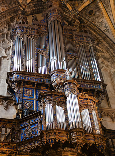Intérieur de l’église Saint-Jacques à Liège